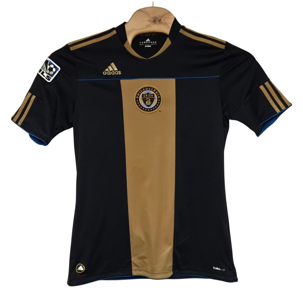 Philadelphia Union Jersey 2009 Home Navy Gold Adidas Size Medium Short Sleeve